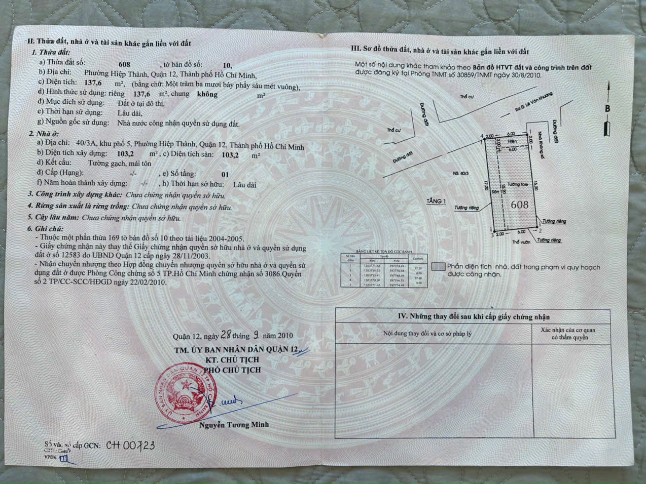 Nhà bán quận 12 mặt tiền chợ