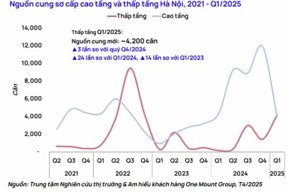 Diễn biến bất ngờ của phân khúc bất động sản thấp tầng tại Hà Nội